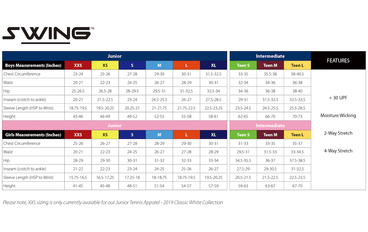 Fashion Forms Size Chart